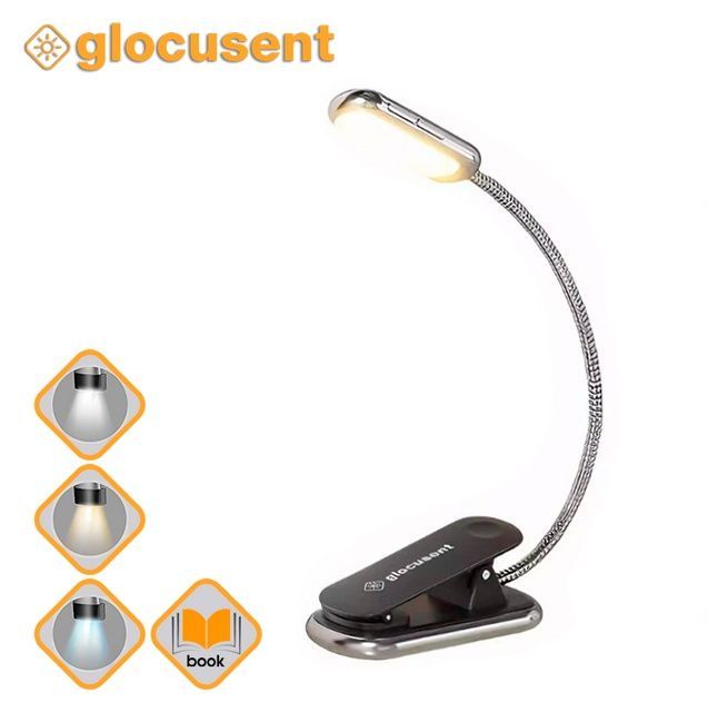 Лампа для чтения GL020 мини-универсальная (Black) GLOCUSENT