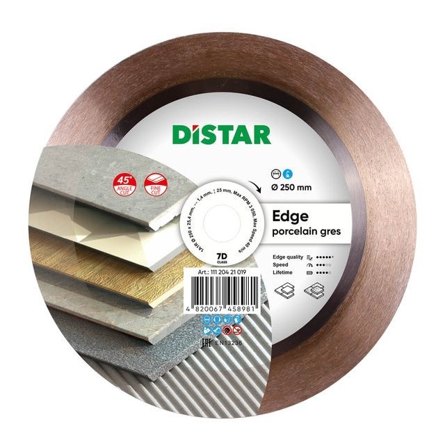 Круг алмазный отрезной 1A1R 250x1,4/1/1,6x25x25,4 Edge
