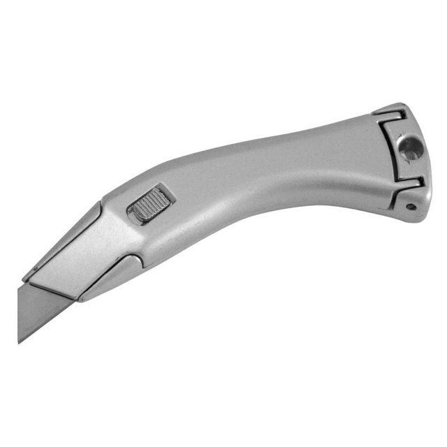Универсальный нож с трапециевидным лезвием 62 мм выгнутый стальной корпус PROLINE 30307