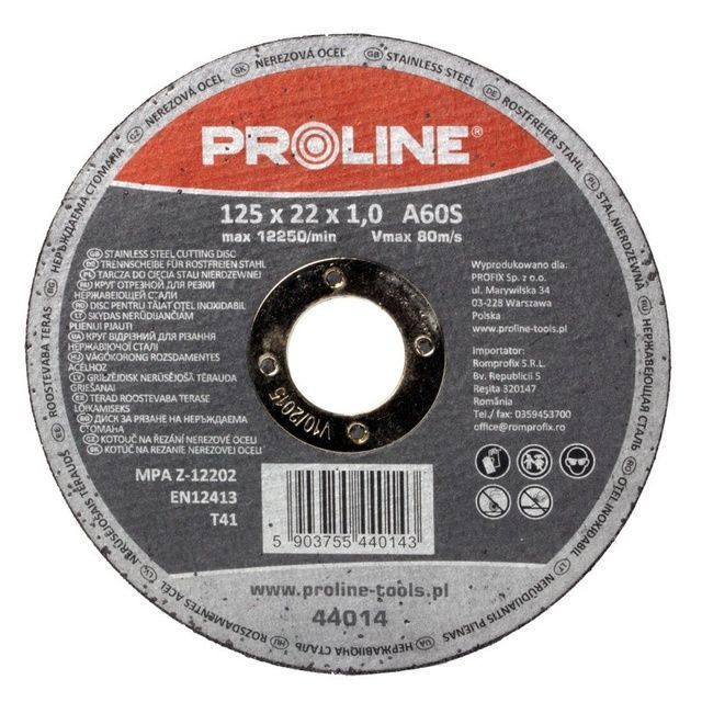 Круг відрізний по металу 230 х 2 х 22мм PROLINE