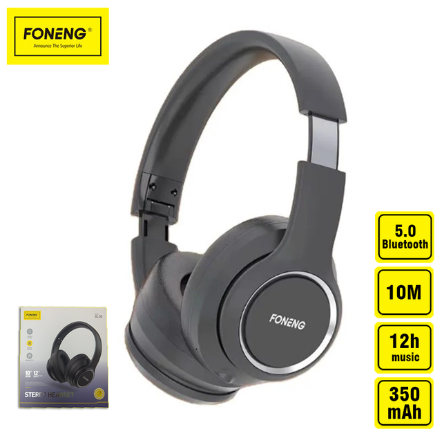 Наушники беспроводные с шумоподавлением FONENG Headset BL50