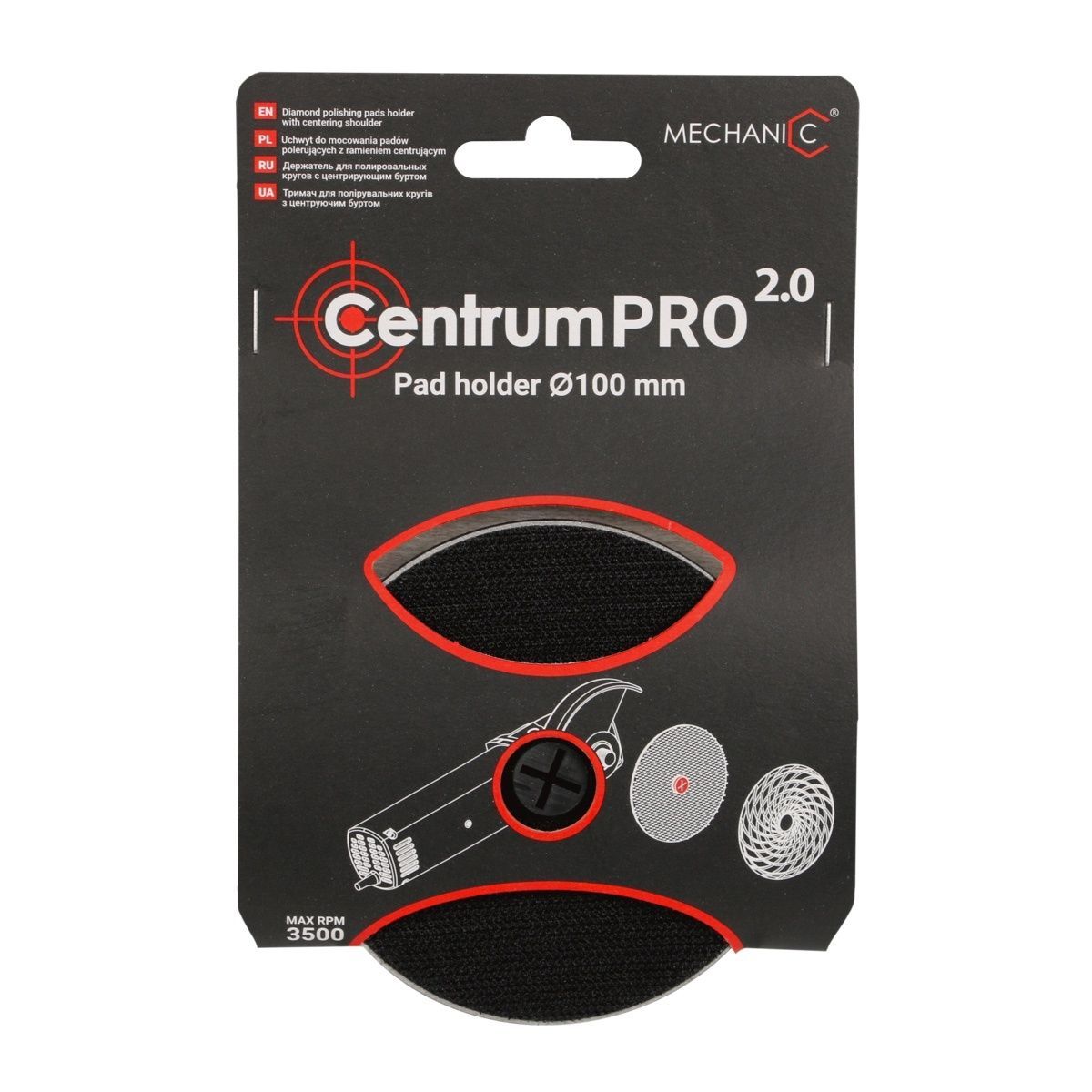 Держатель алюминиевый для полировальных кругов Pad Holder 100*14.7*M14 Centrum PRO 2.0