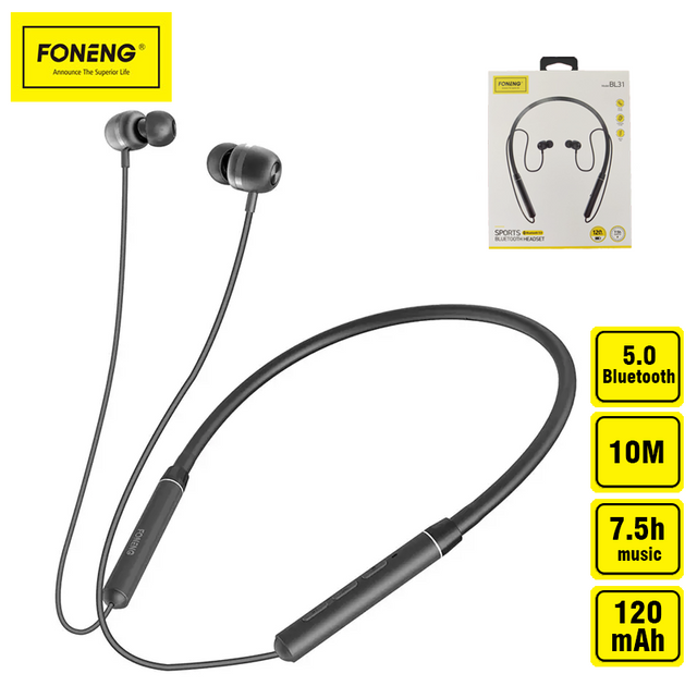 Бездротові навушники FONENG Silicom Rober Neckband BL31