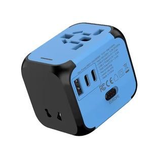 Универсальный адаптер Otravel для путешествий голубой O-176-2C1A