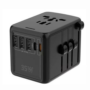 Универсальный адаптер Otravel для путешествий черный 35W SL-207