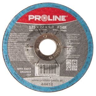 Круг шліфувальний по металу 115 х 6 х 22мм (вигнутий профіль) PROLINE