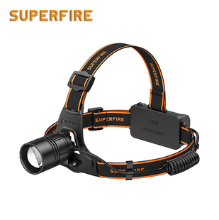 Ліхтар налобний акумуляторний HL08 SuperFire 1600 Lumen IP32