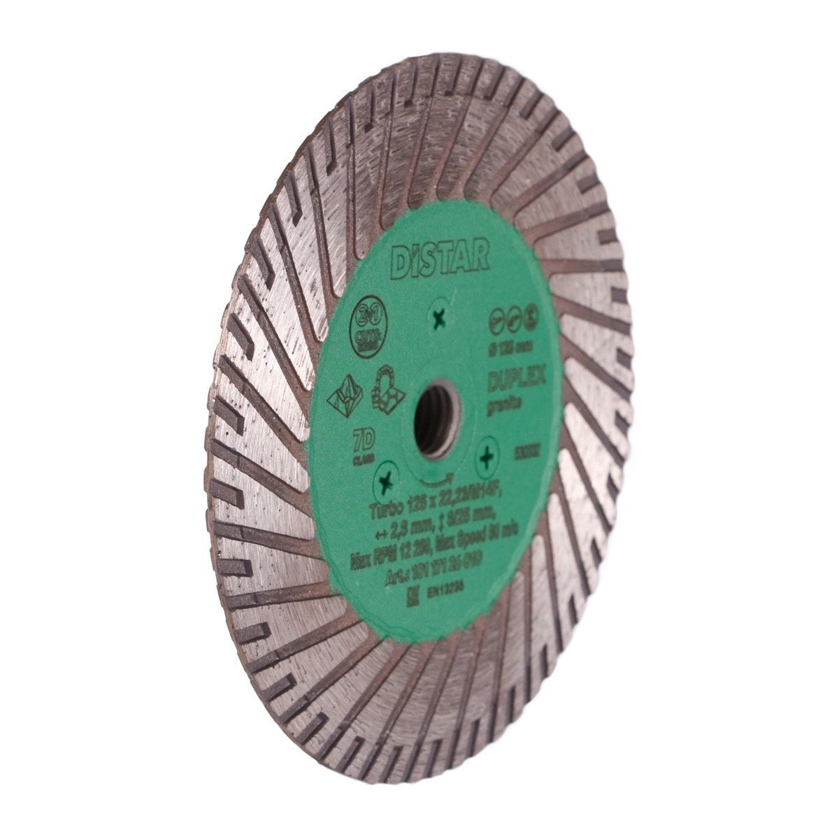 Круг алмазный отрезной Turbo 125x2,8x8/25x22,23/M14F Duplex
