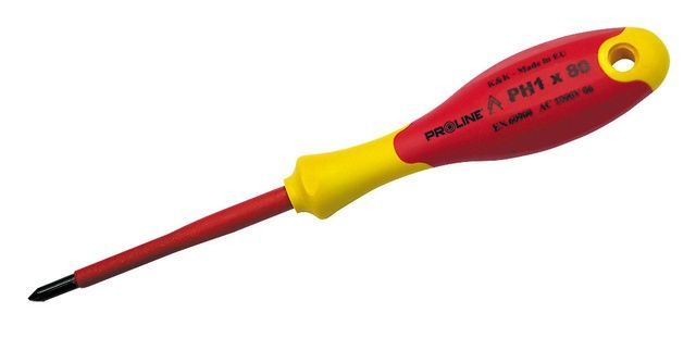 Викрутка хрестова електротехнічна PH2 x 100мм PROLINE 10594
