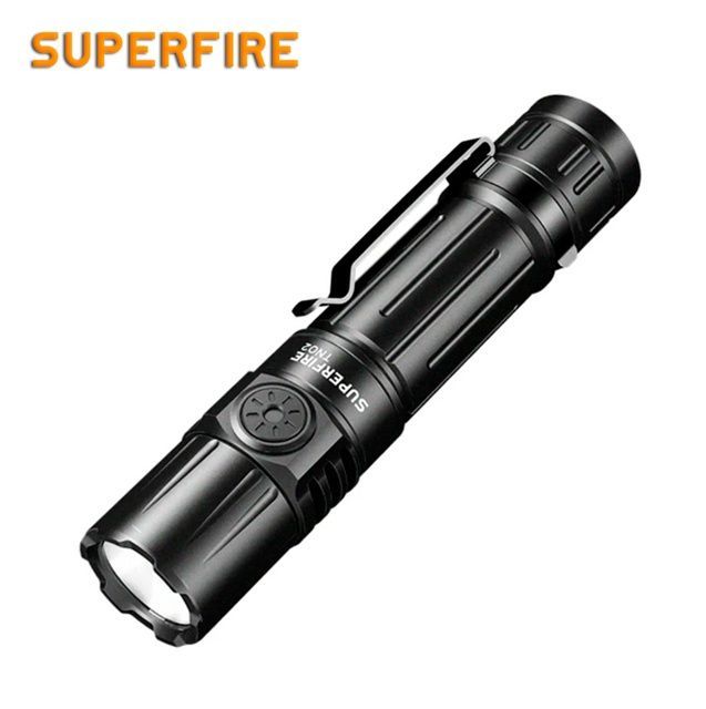 Ліхтар ручний акумуляторний TN02 SuperFire 1800 Lumen IP44