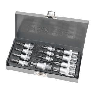 Набір головок Torx 11шт (1/2"-E14,E18,E20; 3/8"-E7,E8,E10,E11,E12; 1/4"-E4,E5,E6)CrV PROLINE 18711