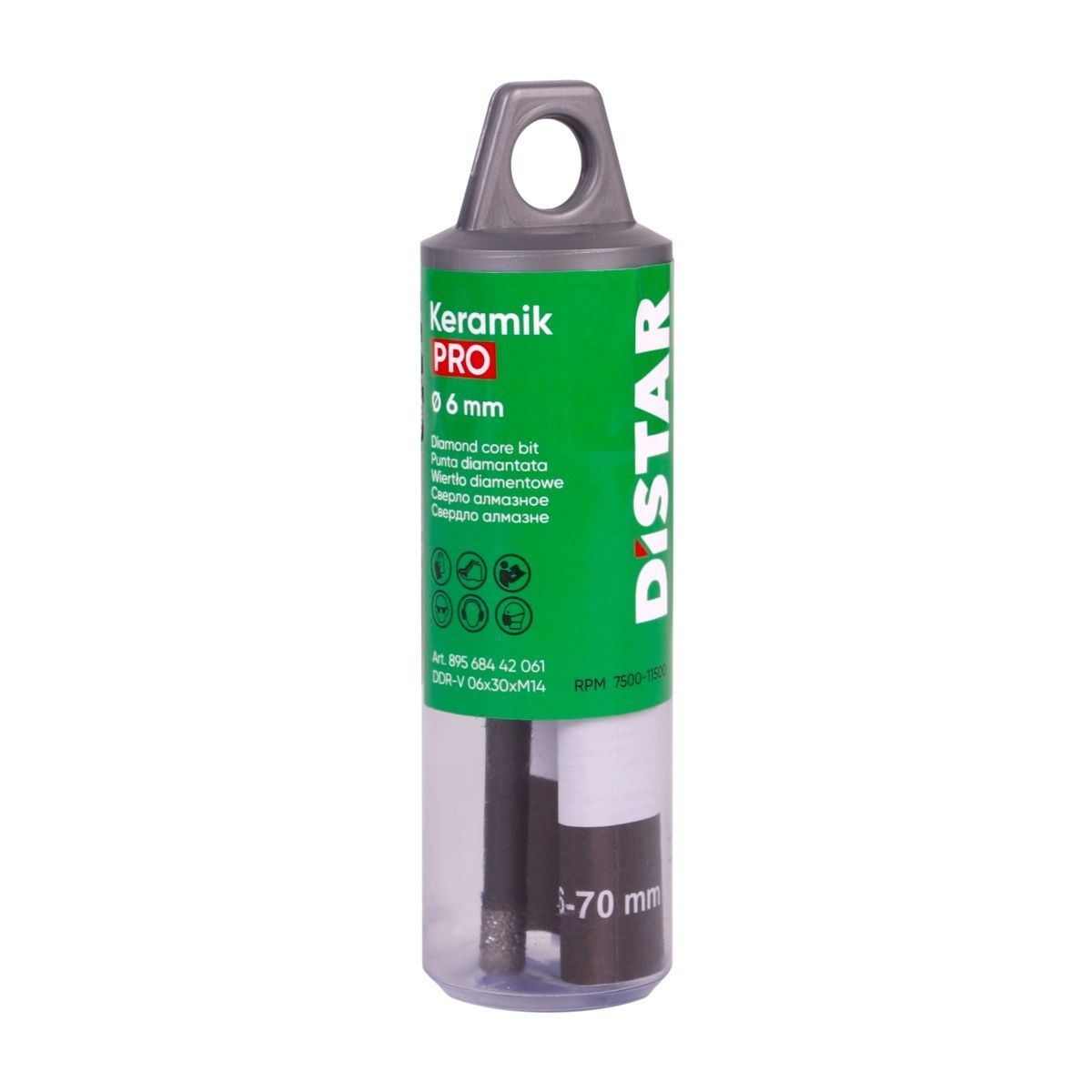 Свердло алмазне DDR-V 06x30xM14 Keramik Pro