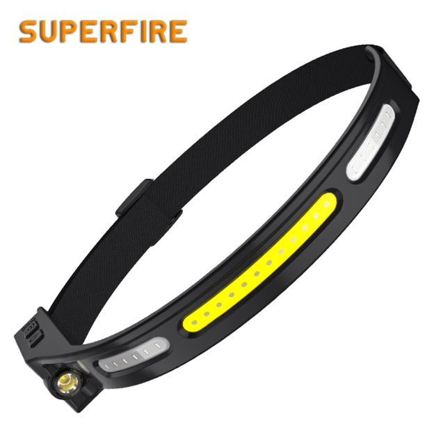 Ліхтар налобний сенсорний акумуляторний HL76 SuperFire 300 Lumen