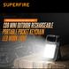 Ліхтар міні-універсальний акумуляторний MX16 SuperFire 600 Lumen IP44