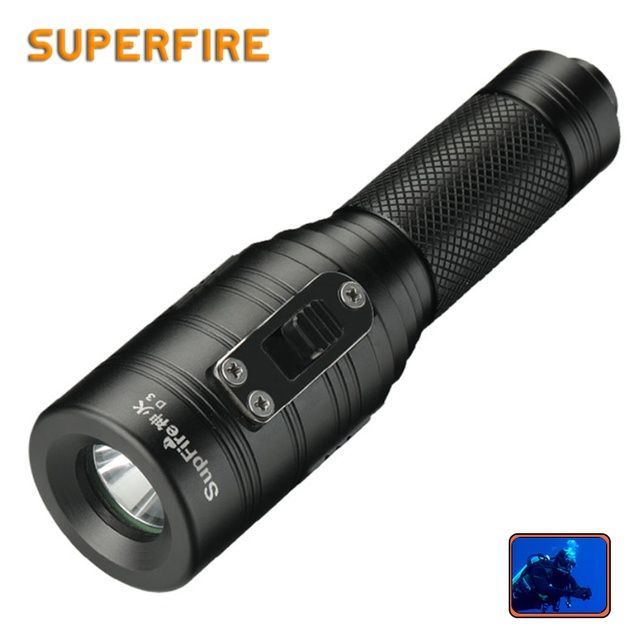 Ліхтар ручний для дайвінгу D3 SuperFire 620 Lumen IPX8