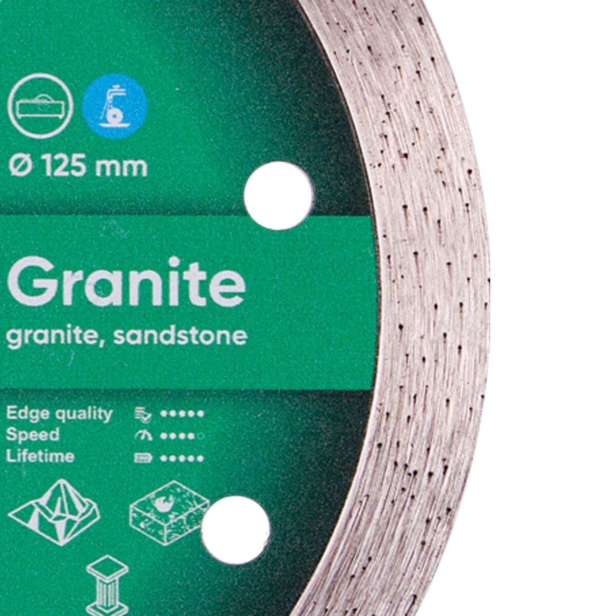 Круг алмазний вiдрiзний 1A1R 125x1,4x10x22,23 Granite