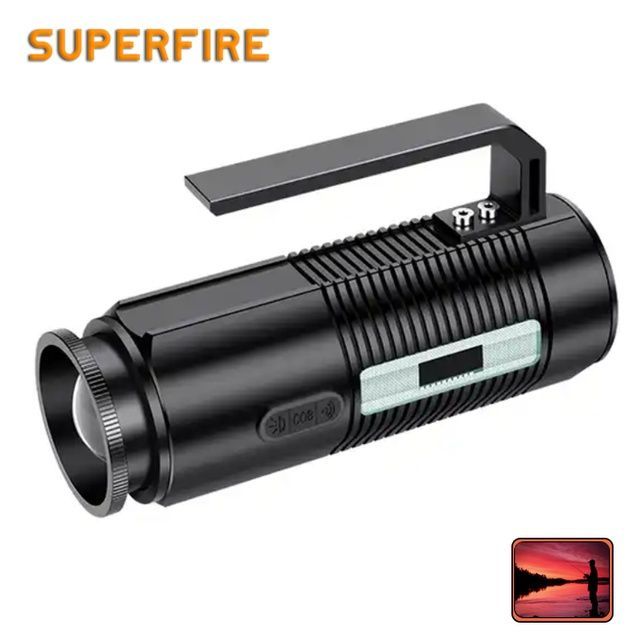 Ліхтар ручний для риболовлі GF03 SuperFire 300 Lumen IP48