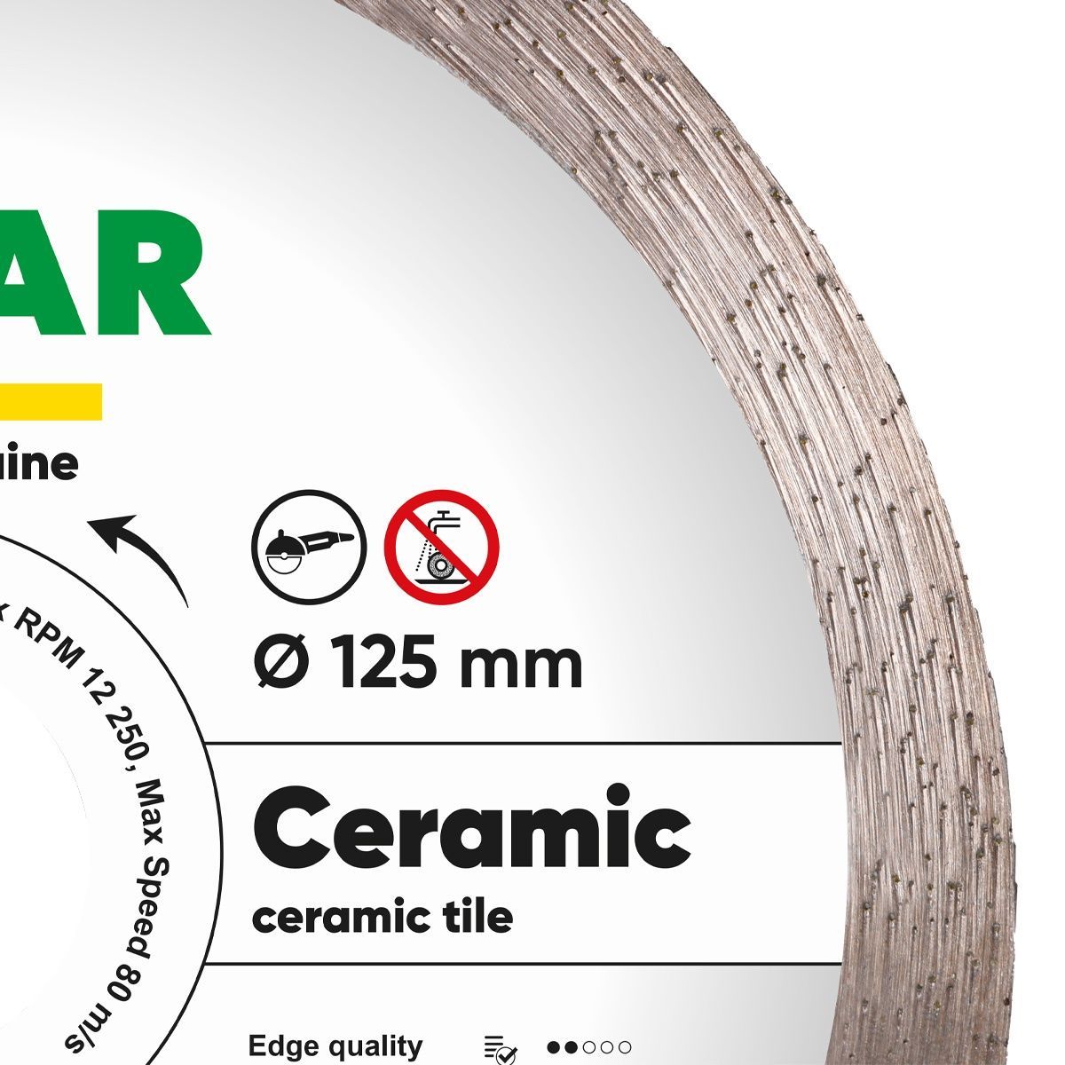 Круг алмазный отрезной 1A1R 125x1,4x8x22,23 Ceramic