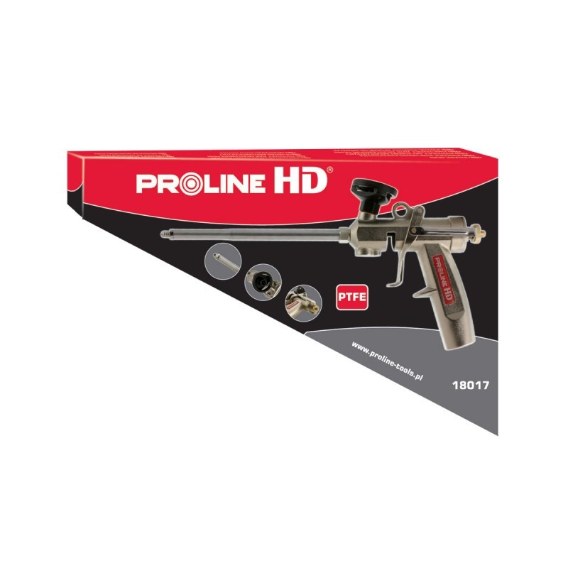 Пістолет для монтажної піни з тефлоновим покриттям PROLINE HD 18017
