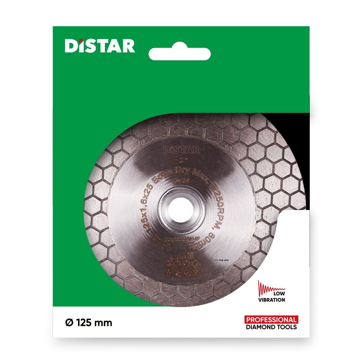 Круг алмазный отрезной 1A1R 125x1,6/1,2x25x22,23/M14F Edge Dry